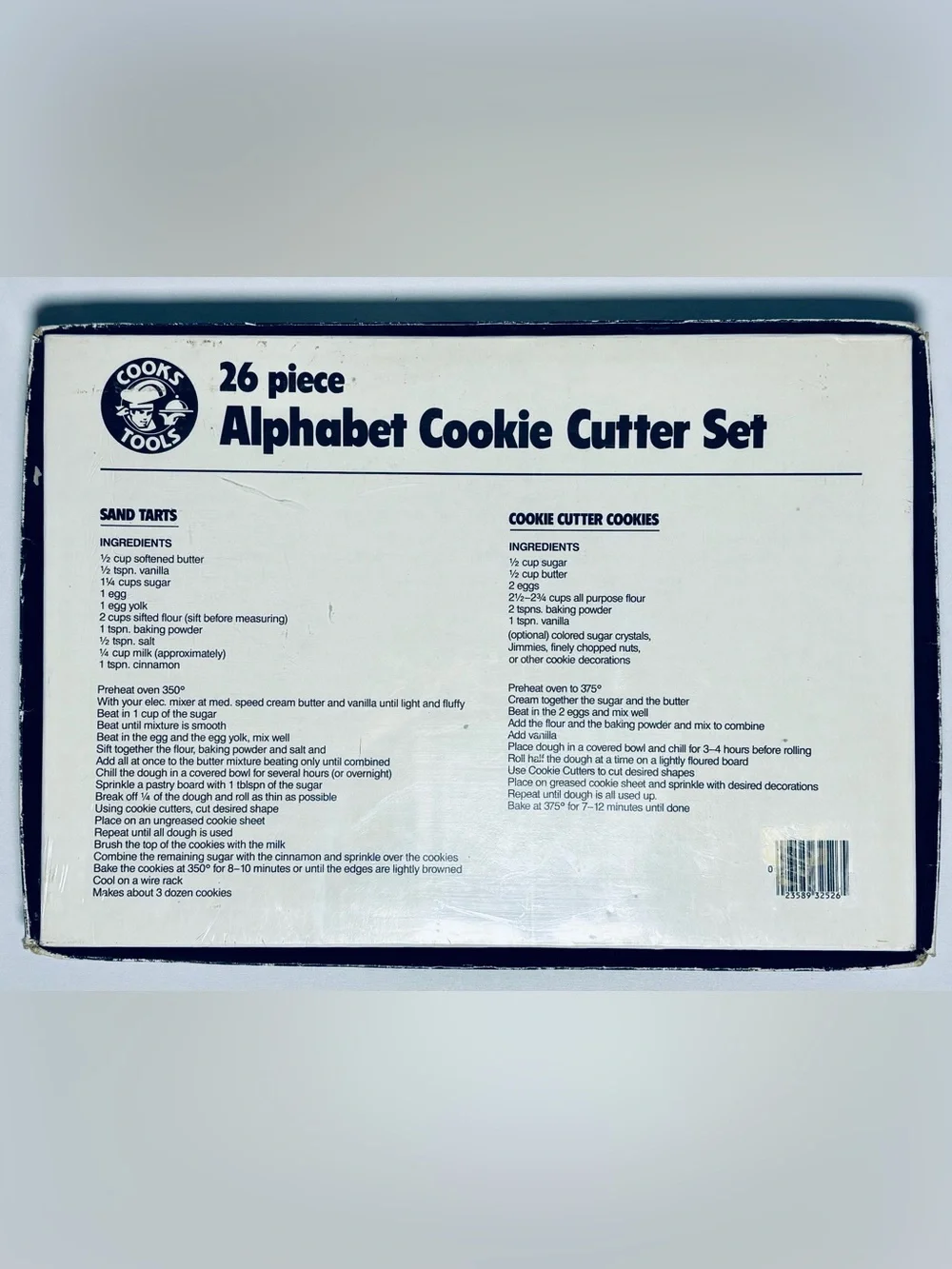 VTG Cooks Tools 26 Piece Alphabet Cookie Cutter Set Brand New in Box 1985